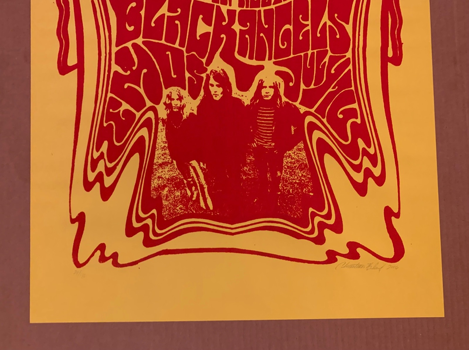 2006 The Black Angels Blue Cheer Concert Poster 7/16/06 Austin - Christian Bland