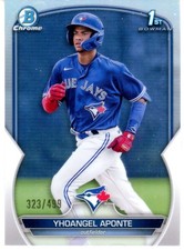 2023 Bowman Chrome Prospects Refractors #BCP110 Yhoangel Aponte