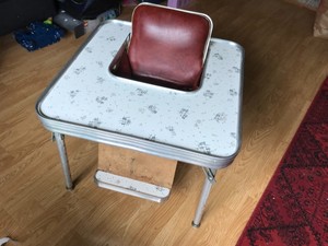 mid century high chair