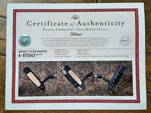 Scotty Cameron Tour Only Black T10 Newport 2 Buttonback Teryllium Circle T 360G - Picture 12 of 12