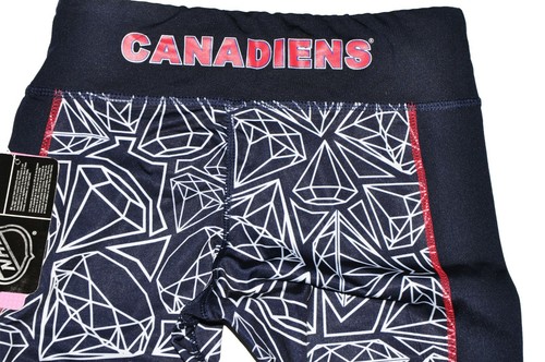 Reebok NHL Montreal Canadians ice Hockey Youth Girl's Diamond Legging, M 10-12 - Picture 4 of 6