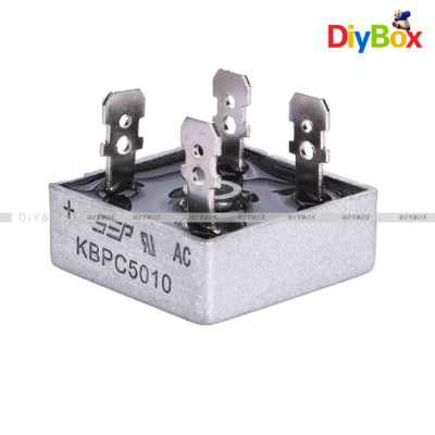 50A 1000V Metal Case Single Phases Diode Bridge Rectifier KBPC5010 1PCS