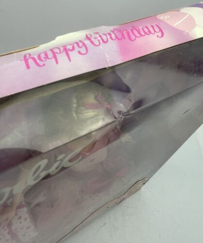 NEW 2002 Happy Birthday Blonde Barbie Doll with Pink Princess Tiara Mattel 56793 - Picture 4 of 4