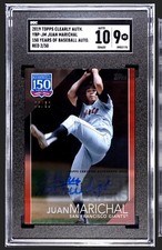2019 Topps Clearly Authentic JUAN MARICHAL Auto Red 2/50 SGC 10/9 SF Giants HOF