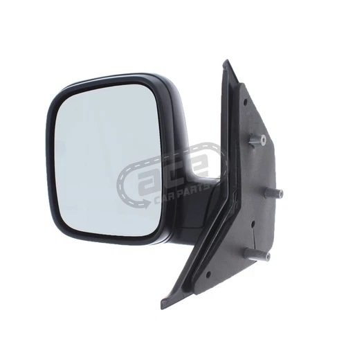Manual Wing Door Mirror VW Transporter T5 Van 2003-2010 Black Cover Left Hand