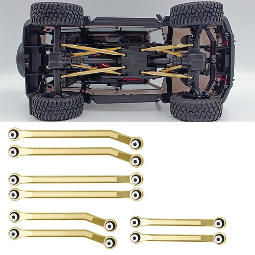 FLYXM Maglie pesanti 62 g ottone ad alta distanza per Traxxas 1/18 TRX-4M LR Defender - Foto 8 di 8
