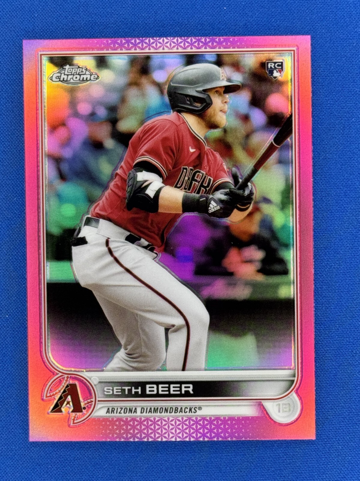 2022 Topps Chrome #186 Seth Beer Pink Refractor RC Rookie Diamondbacks