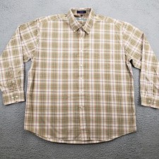 Alan Flusser Shirt Mens XL Plaid Preppy Classicore Long Sleeve Button Down