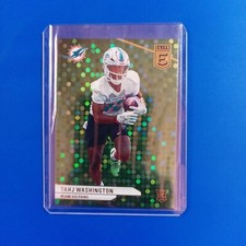 2024 Panini Donruss Elite - Rookies Green Disco #148 Tahj Washington (RC)