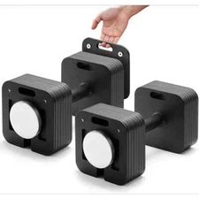 Adjustable Dumbbell Set, 5lb Increments, Quick-Lock Square Weight Dumbbells