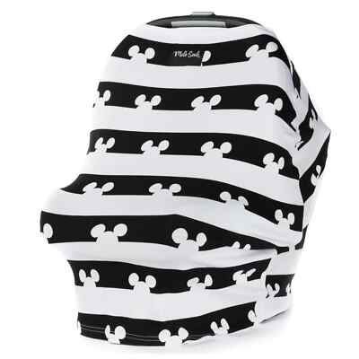 Milk Snob Newborn Original Disney 5-in-1 Cover Mickey Mouse Black White Stripe