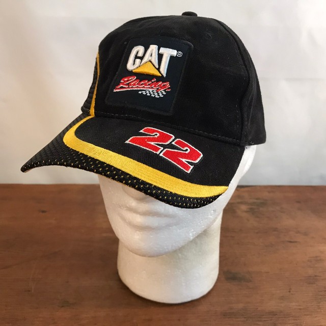 Caterpillar Cat Racing 22 Burton Nascar Strapback Baseball Cap Hat