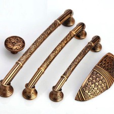 Vintage Brass Kitchen Cabinet Pull Dresser Pu...