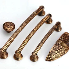 Vintage Brass Kitchen Cabinet Pull Dresser Pull Drawer Pulls Handles Knobs