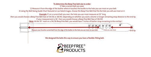 Cinturón de cuero de grano superior Beep Free® marrón 1-1/8" amigable para el aeropuerto 100% libre de metales - Imagen 2 de 5
