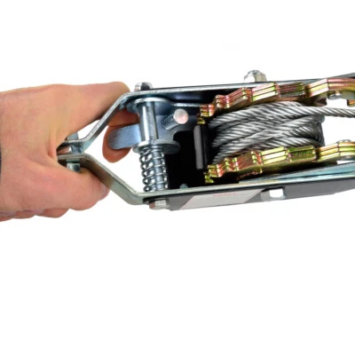 PARANCO VERRICELLO ARGANO MANUALE GANCIO TRAINO 2T 2000KG FUNE CAVO ACCIAIO GEKO