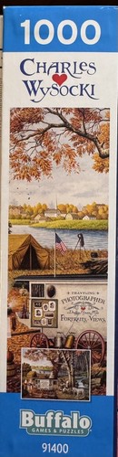 Charles Wysocki 1000 puzzle " Memory Maker " used complete, Great Condition. - Picture 2 of 3