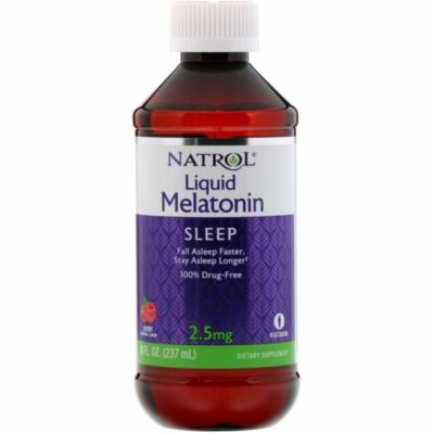 Natrol Melatonin Liquid Dietary 2.5mg Supplement - 8 fl oz (7405)