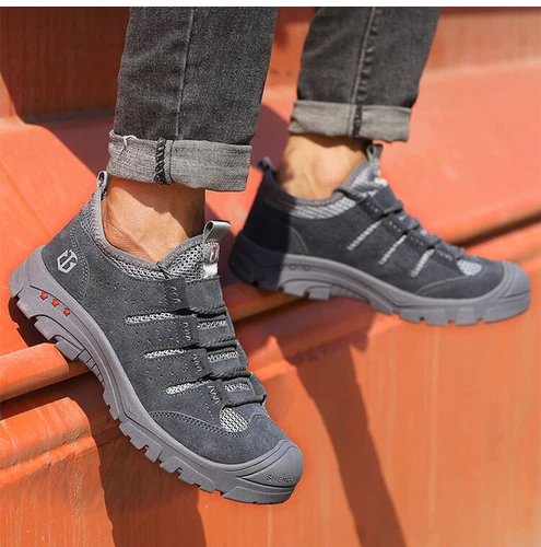 Herren Sicherheit Stahlkappe Schuhe Pannensicher Arbeitsstiefel Unverwüstliche Schuhe - Bild 12 von 16