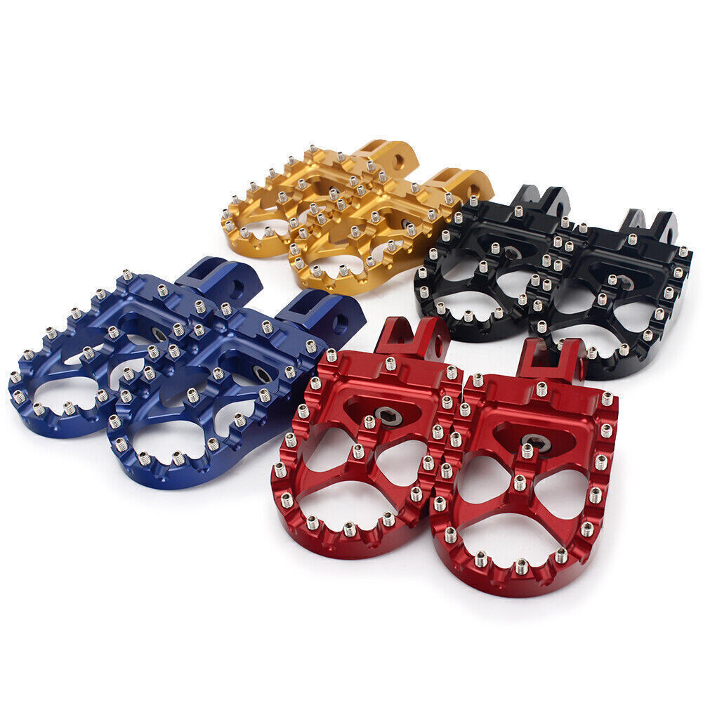 Blue MX Front Foot Pegs Pedals for Harley Street Bob FXBB