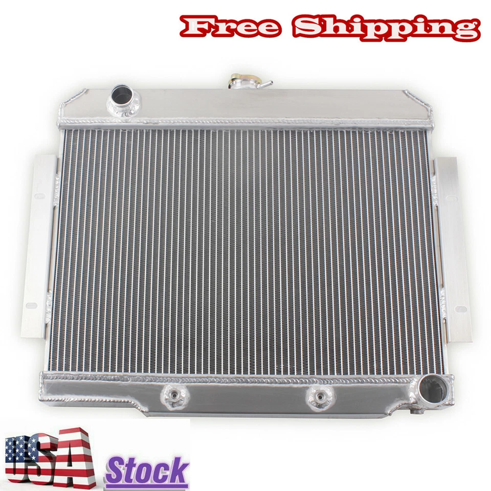 3Row Aluminum Radiator For 1972-1986 1975 1976 Jeep CJ5 CJ7 5.0L 304Cu. V8 Foto 3 de 4