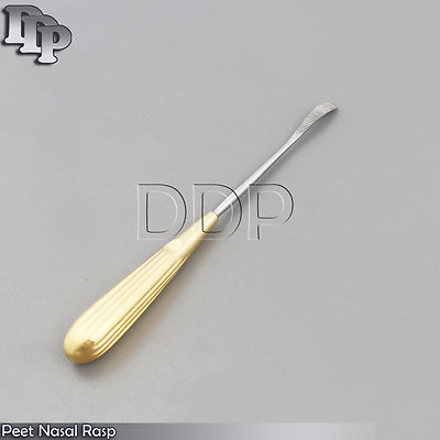 PEET NASAL RASP-CURVED DIAMOND SURFACE 17.5CM PLASTIC SURGERY INSTRUMENTS 