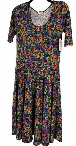 New LuLaRoe Nicole Dress Medium Floral 