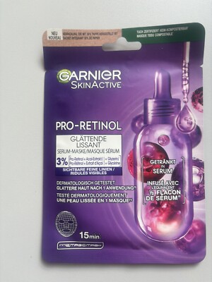 Garnier SkinActive Pro-Retinol Serum-Maske Tuchmaske Gesichtsmaske Pflege Neu