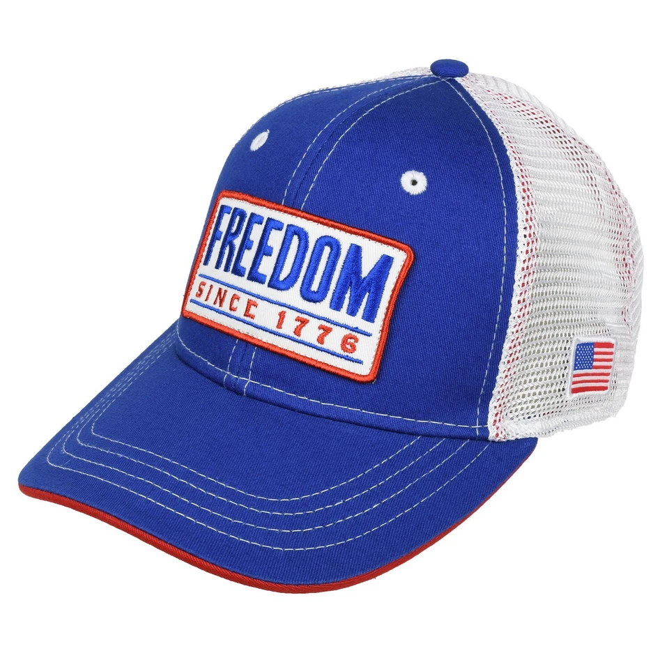 Gorra trasera Freedom Since 1776 parche malla - azul/blanco Foto 2 de 3