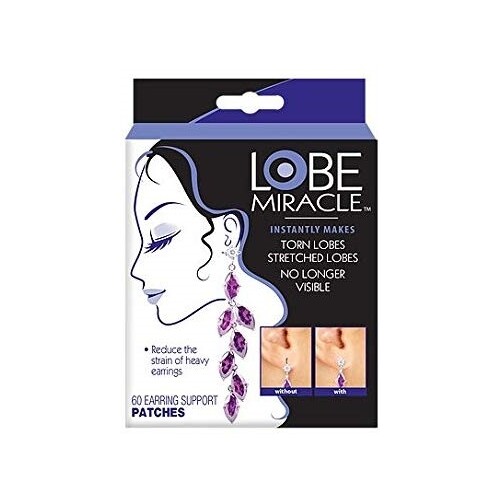 2 Pack Lobe Miracle Earing Support Patches 60 Patches - Picture 2 of 5