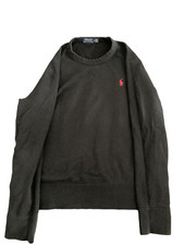 Mens Black Medium Polo long sleeve