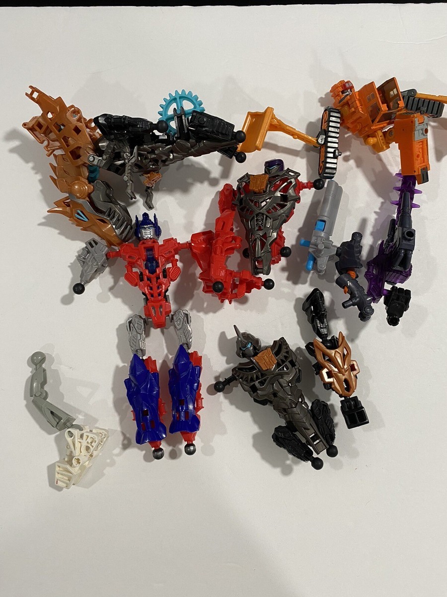 Transformers Tomy LOT Wedge Optimus Prime Launcher Grimlock Construct Bots