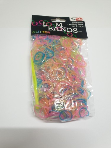 Bandas de telar brillo - 600 bandas, 1 gancho de anudación y 24 clips S SOLO £2.75 - Imagen 3 de 12