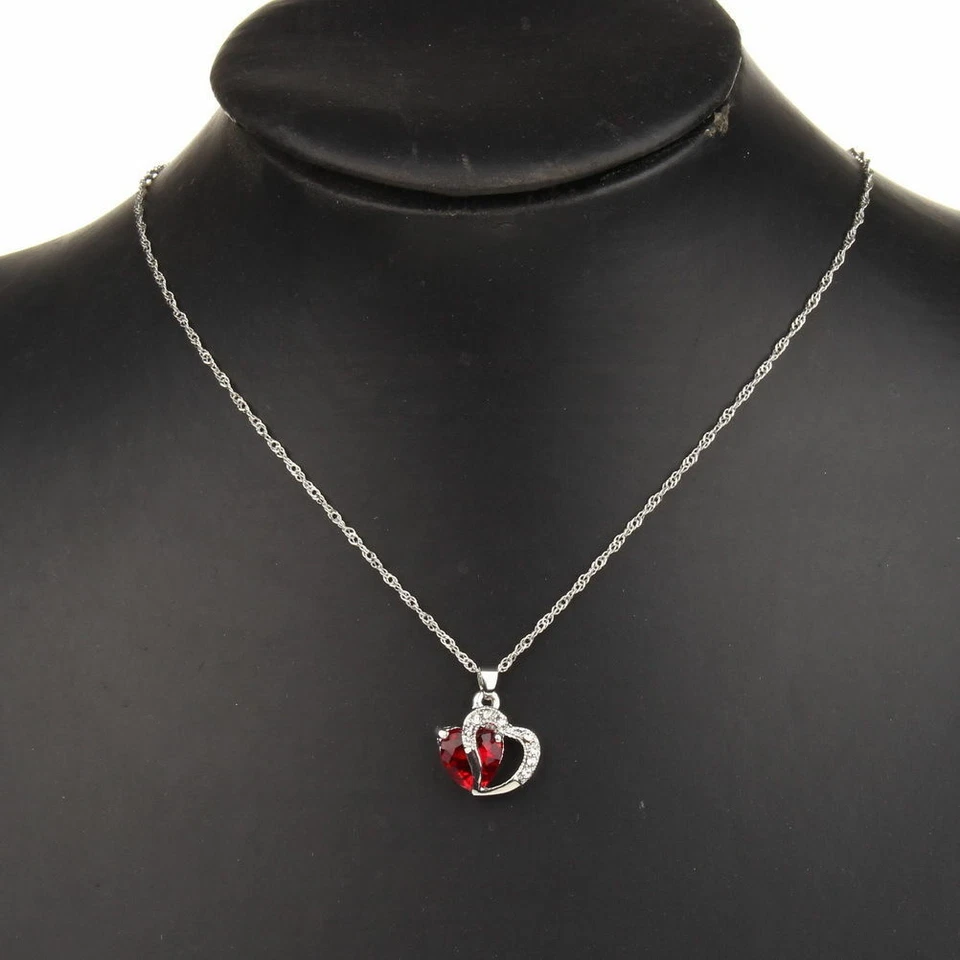 Collana argento Swarovski Elements originale G4Lov cristallo cuore donna ragazza - Immagine 3 di 4