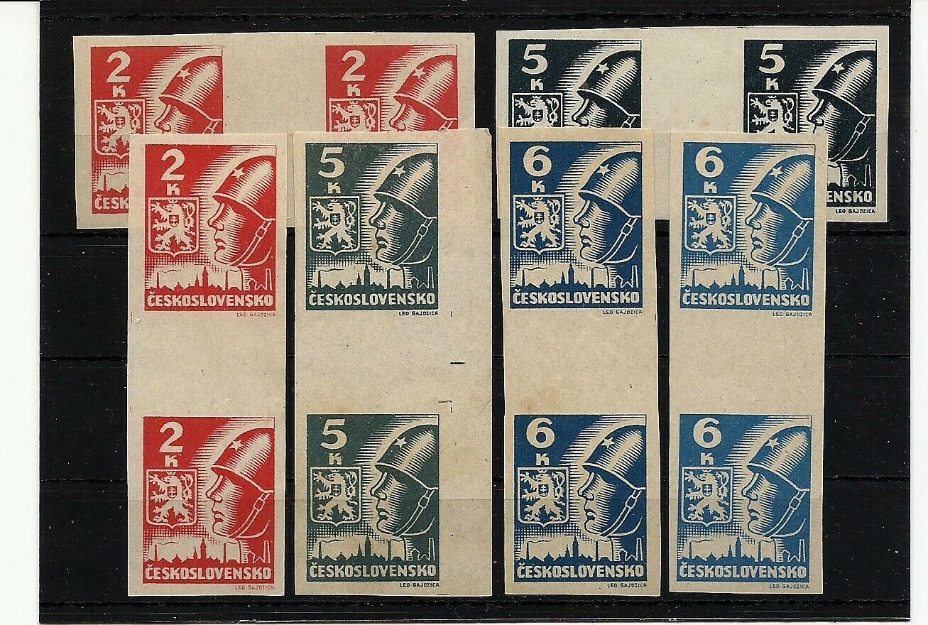 Czechoslovakia 1945 Mi Price reduction Popularity MNH Imperforate 408-410