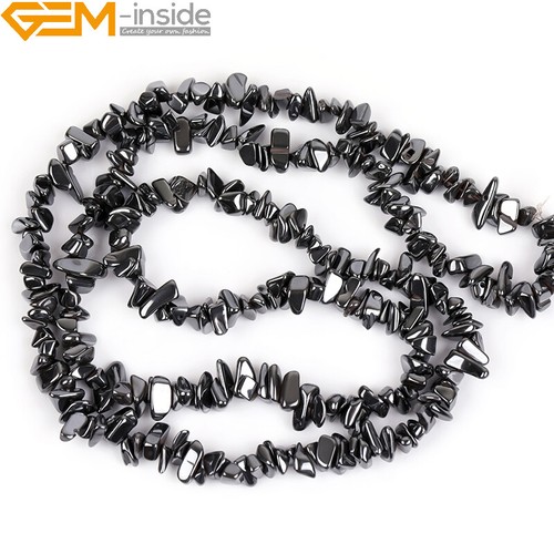 Cuentas de hematita negras naturales fabricación de joyas poder energía chakra 15" moneda cruz - Imagen 80 de 360