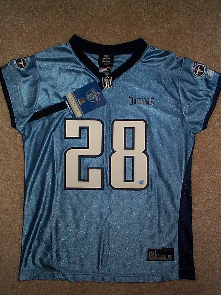 Camiseta deportiva juvenil REEBOK Tennessee Titans Chris Johnson NFL *NIÑAS* (xl-16) Foto 2 de 2