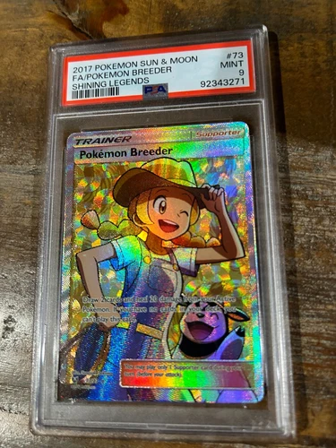POKEMON 2017 Shining Legends Full Art POKEMON BREEDER #73 2 PSA 9