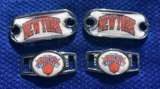 2  New York Knicks NBA Paracord Charms Oval or Mini Dog Tag shoelace charms