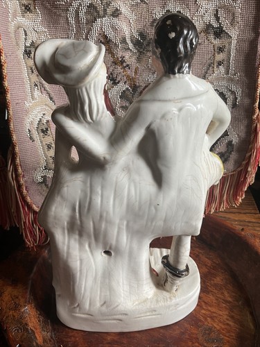 Antique Staffordshire Flat Back, Figurine C1850 Large 15 Inches, Lost A Leg. - Picture 15 of 24