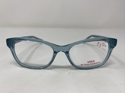 Lulu Guinness Kids LK021 TEA 49-16-130 B:35 Teal Glitter Eyeglasses Frame  !147