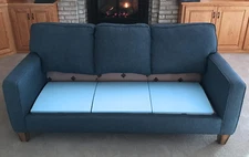 Original Curve Couch Cushion Support for Sagging Seat | Blue Medium Density Foam