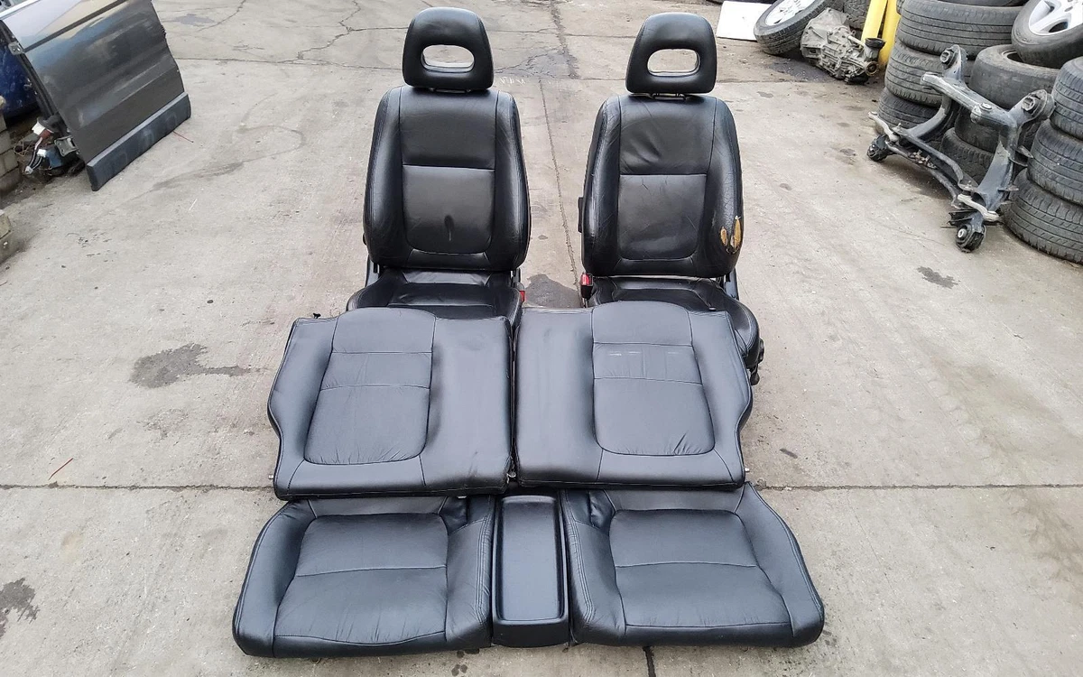 98 ACURA INTEGRA GSR BLACK LEATHER SEAT SET FRONT AND REAR eBay