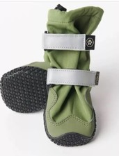 NEW 4 Winter Warm Dog Shoes Rain Snow Boots PVC Rubber Soles Reflective Straps