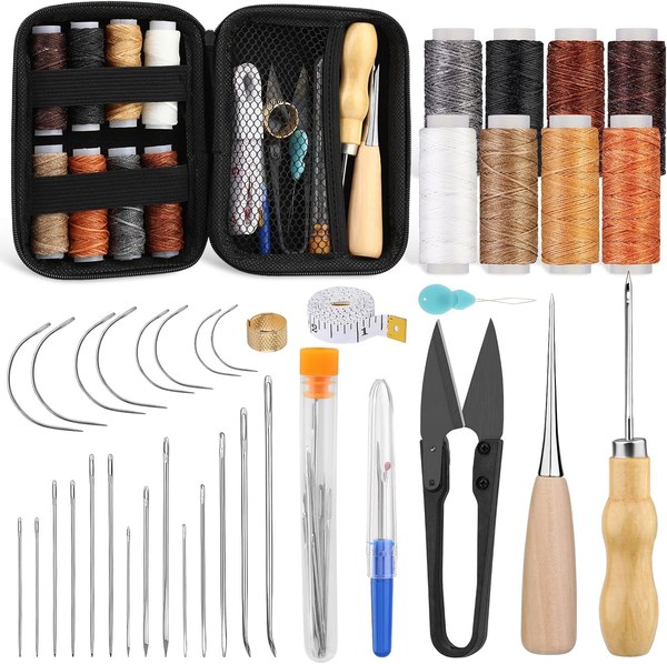 Leder NäHset Ledernadeln 39 StüCk Lederreparatur HandnäHen-image