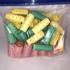 Various Magnetic Hair Rollers Lot 48 Vintage Multiple Size Diameters