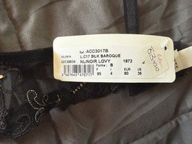 Lise Charmel Black Gold Silk Baroque bra 36B  NWT