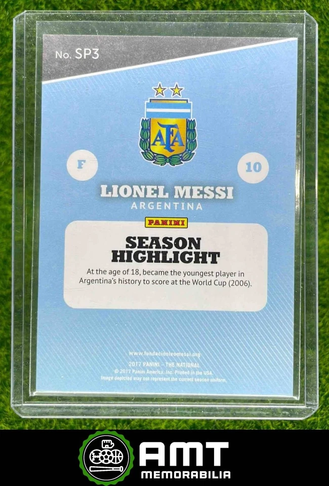 2017 Panini National Convention #SP3 Lionel Messi Legends Rainbow Spokes 34/49 - Image 2 of 3