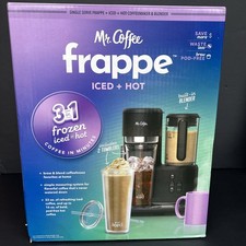 Mr. Coffee Single-Serve Frappe Iced & Hot Coffee Maker Blender New Sealed