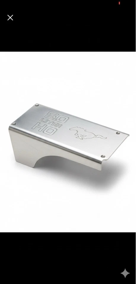 87-93 Ford Mustang 5.0 GT40 Tubular Admisión Colector Cubierta Placa Personalizada FRPP Foto 3 de 3